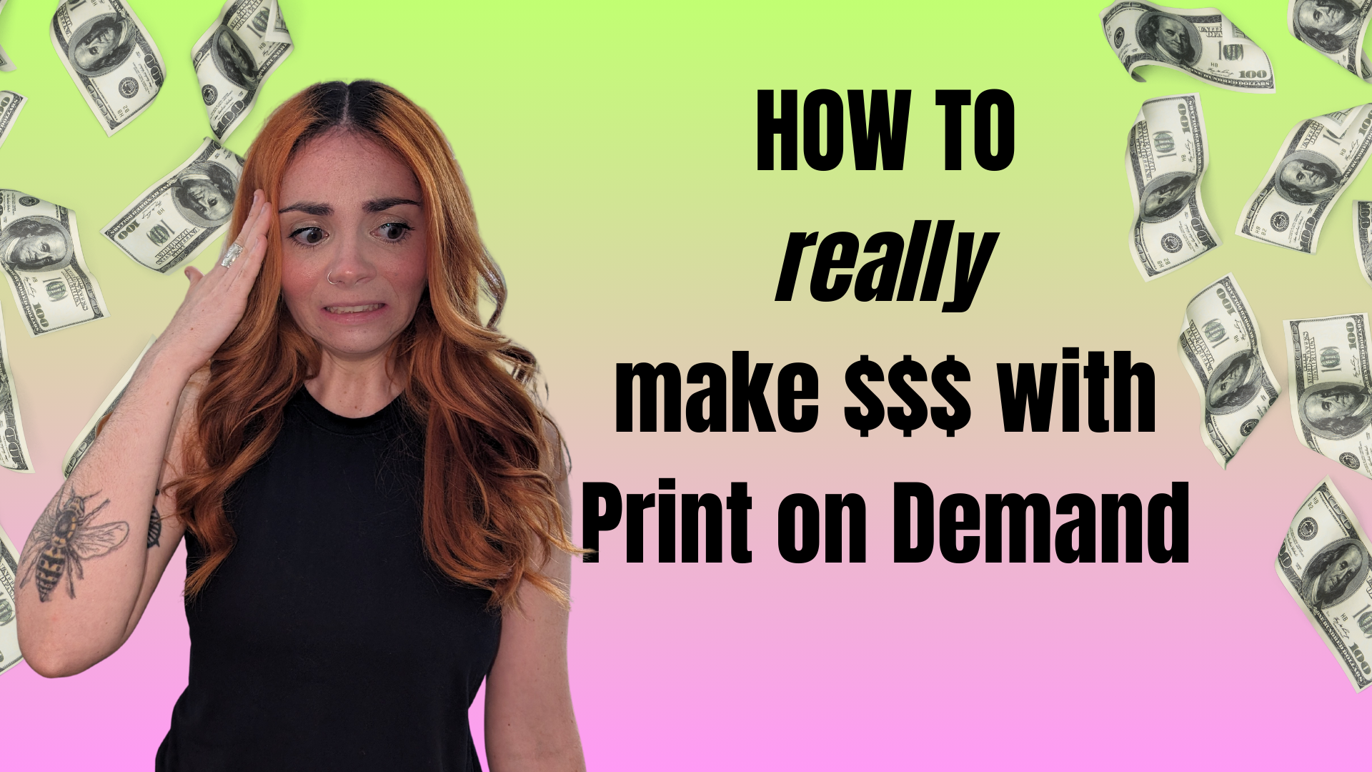 how to really make money with print on demand